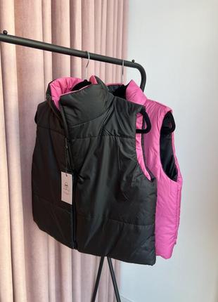 Двухстороння жилетка вкорочена