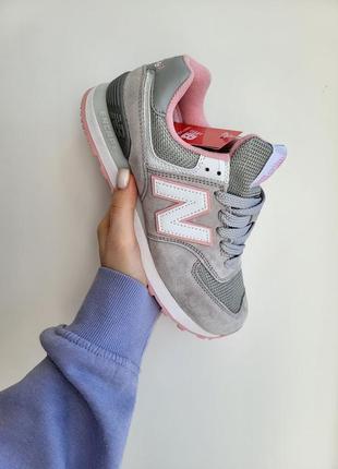 Кроссовки new balance grey pink