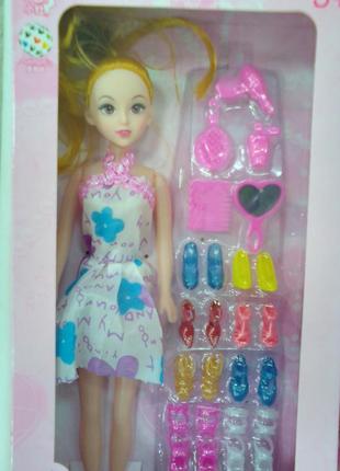 Лялька з аксесуарами рожева5 фото