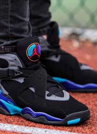 Nike air jordan 8 retro bg 305368 025 черный1 фото