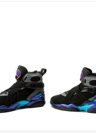 Nike air jordan 8 retro bg 305368 025 черный2 фото