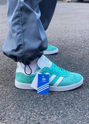 Adidas gazelle mint8 фото