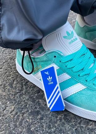 Adidas gazelle mint3 фото