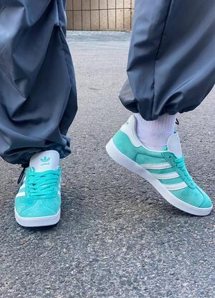 Adidas gazelle mint6 фото