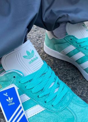 Adidas gazelle mint5 фото