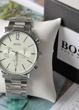 Мужские наручные часы hugo boss silver