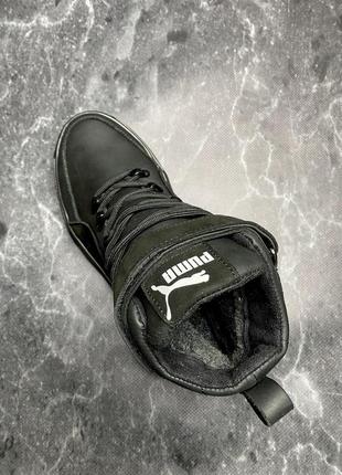 Зимние ботинки puma black (мех) 40-41-42-43-44-453 фото