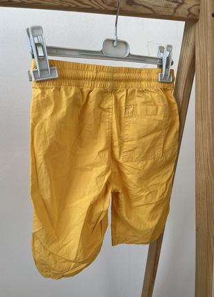 Желтые шорты для мальчика 122 6 7 лет hm2 фото