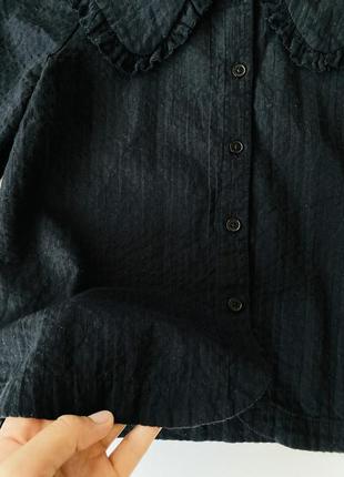 Муслиновая блуза с воротничком на 7-8 лет5 фото