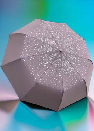 Женский полуавтоматический зонт frei regen с прочными спицами и чехлом в комплекте, лавандовый7 фото
