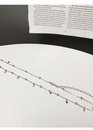 Ланцюжок чокер 🖤 кольє намисто цепочка s925 срібло нове стильне модне4 фото