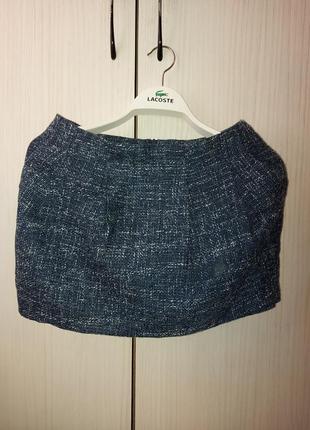 Твидовая мини юбка, короткая юбка твид2 фото
