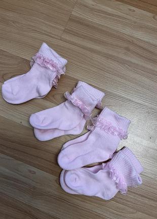 Нарядні рожеві носочки шкарпетки h&m1 фото