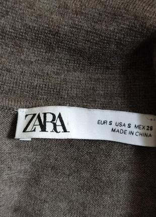 Джемпер поло оверсайз зі змішаної вовни мериноса та вовни, яка zara/5930/5 фото