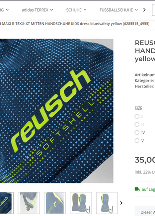 Перчатки reusch maxi r-tex® xt mitten (3-4 года)10 фото