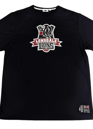 Lonsdale lions basketball спортивная / баскетбольная футболка #1 черная