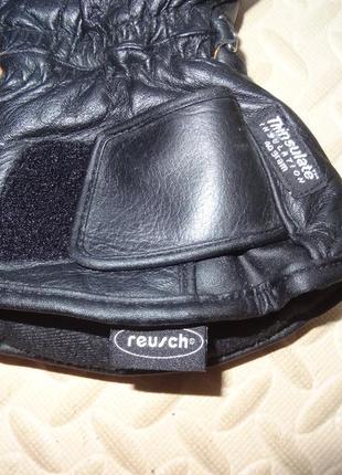 Мотоперчатки кожаные, reusch racing,6 фото