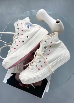 Кеди converse cdg hight white3 фото