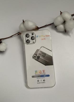 Прозрачный силиконовый чехол для iphone 11 pro max