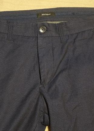 Отличные брюки из буклированной ткани темно-синего цвета matinique дания 32 р.2 фото