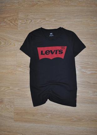 Черная хлопковая футболка levis2 фото