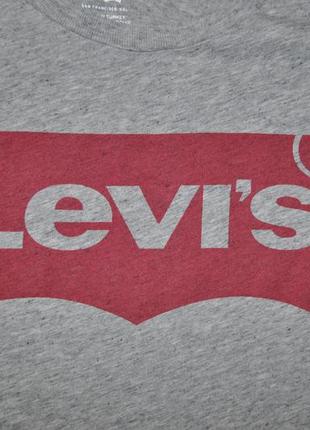 Серая хлопковая футболка levis4 фото