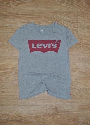 Серая хлопковая футболка levis2 фото