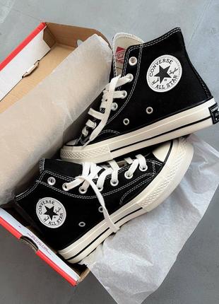 Кеди converse chuck taylor high black2 фото