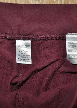 Бордові комфортні спортивні штани calvin klein6 фото