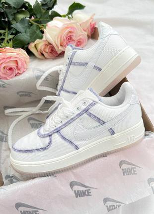 Кроссовки nike air force 1 violet1 фото