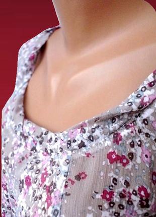 Красивая стильная блузка atmosphere в мелкий цветочек. размер uk8(s).4 фото