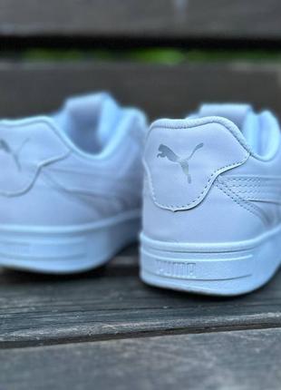 Чоловічі білі кросівки, кеди puma white5 фото