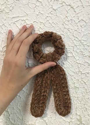 Резинка для волосся, в’язана резинка, плюшева резинка, резинка handmade