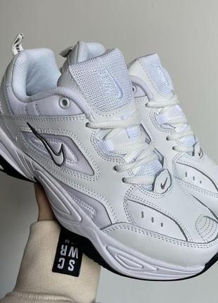 Мужские nike m2k tekno "essential white black"2 фото