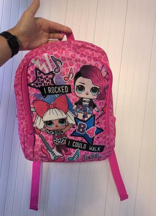 Рюкзак портфель сумка для дівчинки з ляльками lol оригінал1 фото