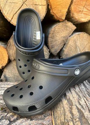 Кроксы сабо crocs classic black унисекс в наличии