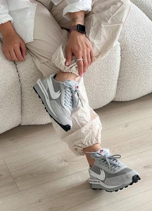 Кроссовки nike sacai grey8 фото