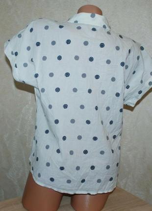 Блуза принтованная  брендa  
marks &amp; spenser/100%хлопок/3 фото