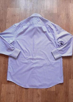 Рубашка белая с фиолетовой charles tyrwhitt английская classic fit non iron 18" 35 in размер xxl xxxl7 фото