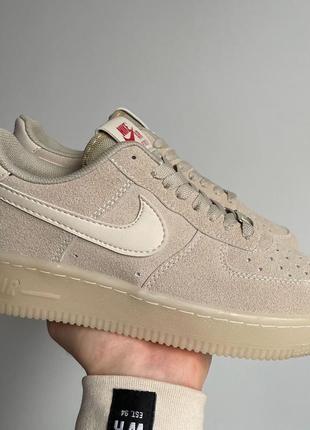 Женские nike air force low beige1 фото