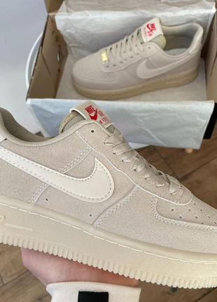 Женские nike air force low beige2 фото