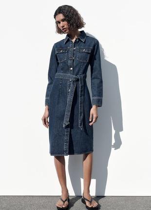 Плаття джинсове денім zara
