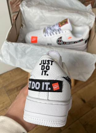 Женские nike air force 1 low “just do it” white7 фото