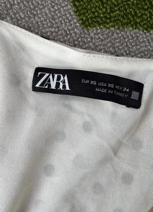 Платье в горошек zara xs4 фото