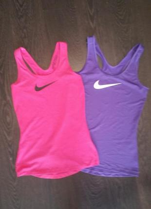 Майка спортивна nike pro  рожева