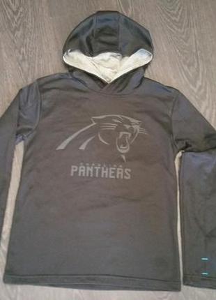 Утепленное худи футбольного клуба carolina panthers