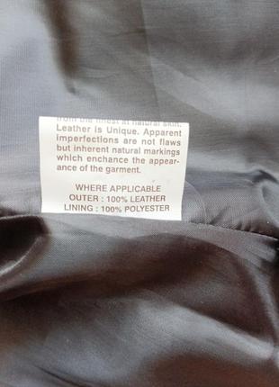 Кожаный пиджак аviatrix, 100% кожа7 фото