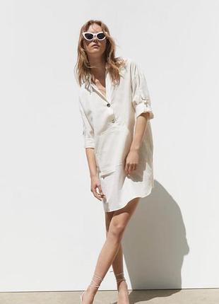 Сукня льон zara xs s