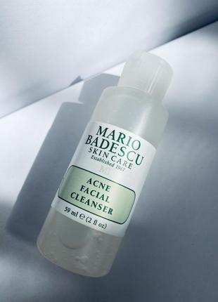 Mario badescu acne facial cleanser гель для очищення шкіри проти висипань