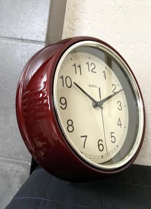 Auriol retro wall clock настінний годинник (німрмарія)3 фото